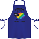 Rainbow Sheep Funny Gay Pride Day LGBT Cotton Apron 100% Organic Royal Blue
