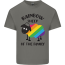 Rainbow Sheep Funny Gay Pride Day LGBT Kids T-Shirt Childrens Charcoal
