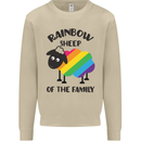 Rainbow Sheep Funny Gay Pride Day LGBT Mens Sweatshirt Jumper Sand