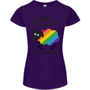 Rainbow Sheep Funny Gay Pride Day LGBT Womens Petite Cut T-Shirt Purple
