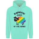 Rainbow Sheep Funny LGBT Gay Pride Day Childrens Kids Hoodie Peppermint