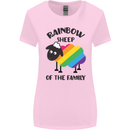 Rainbow Sheep Funny LGBT Gay Pride Day Womens Wider Cut T-Shirt Light Pink