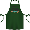 Raising My Husband Is Exhausting Cotton Apron 100% Organic Forest Green