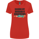 Raising My Husband Is Exhausting Womens Wider Cut T-Shirt Red
