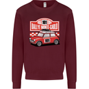 Rallye Monte Carlo Mini Rally Car Mens Sweatshirt Jumper Maroon