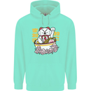 Ramen Lucky Cat Mens 80% Cotton Hoodie Peppermint