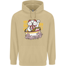 Ramen Lucky Cat Mens 80% Cotton Hoodie Sand