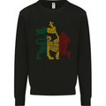 Rasta Lion Jamaica Reggae Music Jamaican Mens Sweatshirt Jumper Black