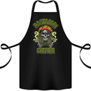 Rastafari Culture Weed Cannabis Bong Spliff Cotton Apron 100% Organic Black