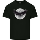 Raven Moon Vikings Mens Cotton T-Shirt Tee Top Black