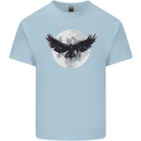 Raven Moon Vikings Mens Cotton T-Shirt Tee Top Light Blue