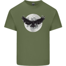 Raven Moon Vikings Mens Cotton T-Shirt Tee Top Military Green