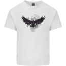 Raven Moon Vikings Mens Cotton T-Shirt Tee Top White