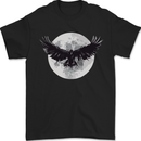Raven Moon Vikings Mens T-Shirt 100% Cotton Black