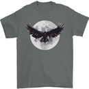 Raven Moon Vikings Mens T-Shirt 100% Cotton Charcoal