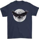 Raven Moon Vikings Mens T-Shirt 100% Cotton Navy Blue