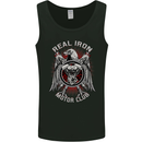 Real Iron Motorcycle Motorbike Biker Mens Vest Tank Top Black