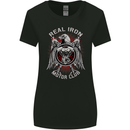 Real Iron Motorcycle Motorbike Biker Womens Wider Cut T-Shirt Black