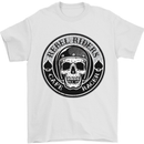 Rebel Cafe Racer Biker Motorbike Motorcycle Mens T-Shirt Cotton Gildan White