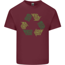 Recycle Bike Fun Cyclist Funny Mens Cotton T-Shirt Tee Top Maroon