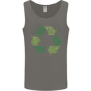 Recycle Bike Fun Cyclist Funny Mens Vest Tank Top Charcoal