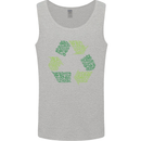 Recycle Bike Fun Cyclist Funny Mens Vest Tank Top Sports Grey