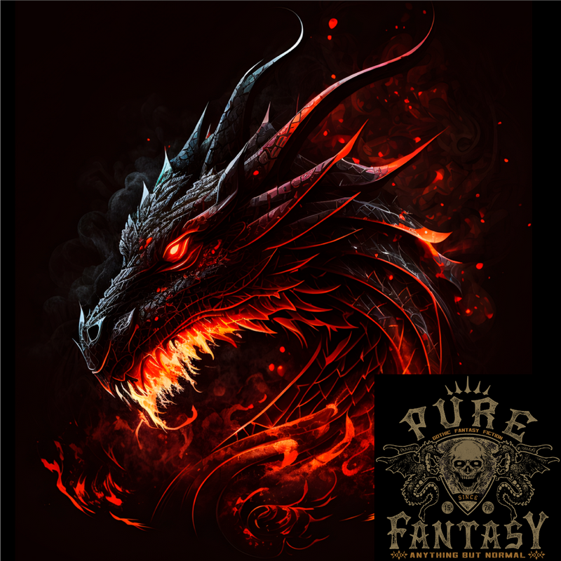 A Fierce Dragon Fantasy Art Mens Cotton T-Shirt Tee Top