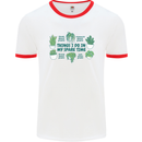 Plants Things I Do in My Spare Time Mens White Ringer T-Shirt White/Red