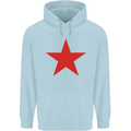 Red Star Army As Worn by Childrens Kids Hoodie Light Blue