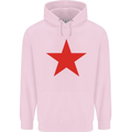 Red Star Army As Worn by Childrens Kids Hoodie Light Pink