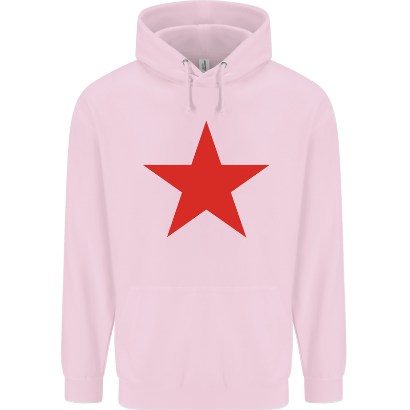 Red Star Army As Worn by Childrens Kids Hoodie Light Pink