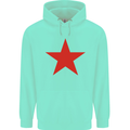 Red Star Army As Worn by Childrens Kids Hoodie Peppermint