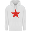 Red Star Army As Worn by Childrens Kids Hoodie White