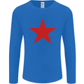 Red Star Army As Worn by Mens Long Sleeve T-Shirt Royal Blue