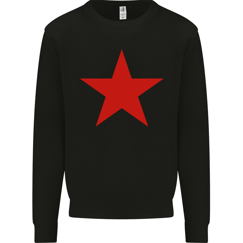 Red Star Army As Worn by Mens Sweatshirt Jumper Black