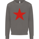 Red Star Army As Worn by Mens Sweatshirt Jumper Charcoal