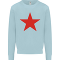 Red Star Army As Worn by Mens Sweatshirt Jumper Light Blue