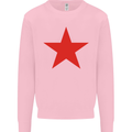 Red Star Army As Worn by Mens Sweatshirt Jumper Light Pink