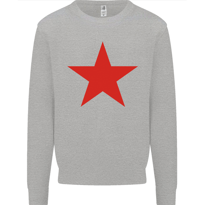 Red Star Army As Worn by Mens Sweatshirt Jumper Sports Grey