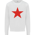 Red Star Army As Worn by Mens Sweatshirt Jumper White