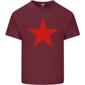 Red Star Army As Worn by Michael Stipe Mens Cotton T-Shirt Tee Top Maroon