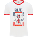 Katate Spirit Martial Arts MMA Mens White Ringer T-Shirt White/Red