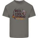 Reel Cool Grandad Funny Fishing Fisherman Mens Cotton T-Shirt Tee Top Charcoal