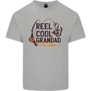 Reel Cool Grandad Funny Fishing Fisherman Mens Cotton T-Shirt Tee Top Sports Grey