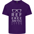 Referee Are You Fckng Blind Football Funny Mens Cotton T-Shirt Tee Top Purple