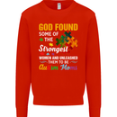 Religious Autism Mom Autistic Mum God ASD Mens Sweatshirt Jumper Bright Red