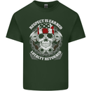 Respect Earned Motorbike Motorcycle Biker Mens Cotton T-Shirt Tee Top Forest Green