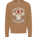 Respect Earned Motorbike Motorcycle Biker Mens Sweatshirt Jumper Caramel Latte