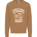 Respect Earned Motorcycle Motorbike Biker Mens Sweatshirt Jumper Caramel Latte