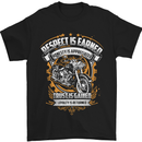 Respect Earned Motorcycle Motorbike Biker Mens T-Shirt Cotton Gildan Black